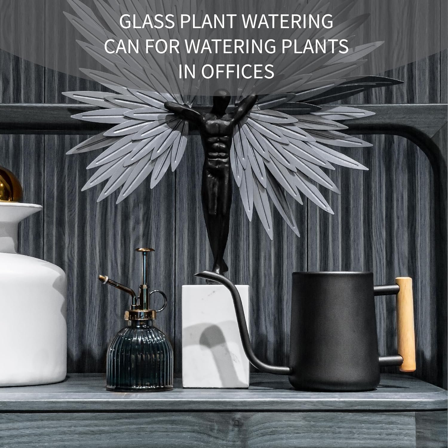 Close-up of the precision spout of the mini watering can