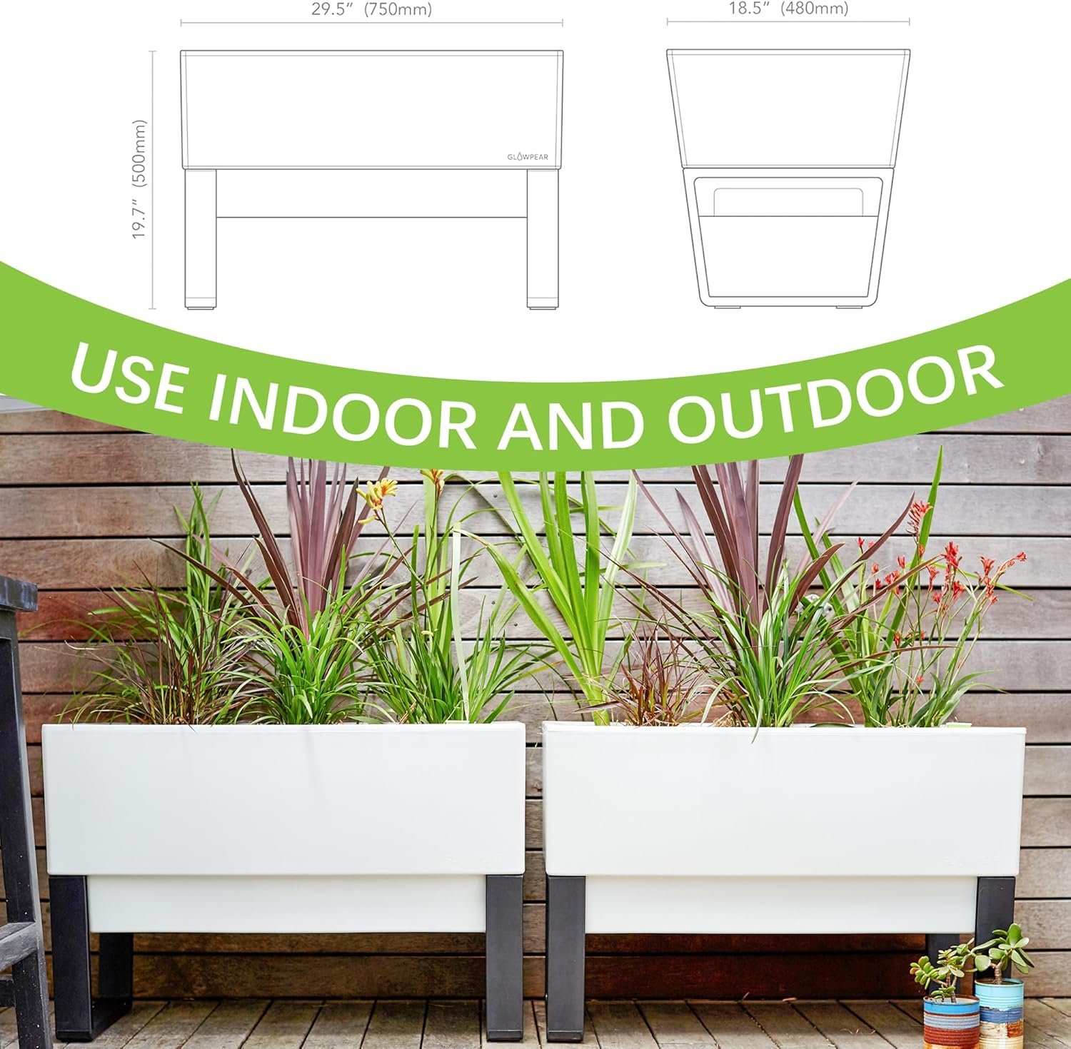 Self-Watering Herb Garden Planter